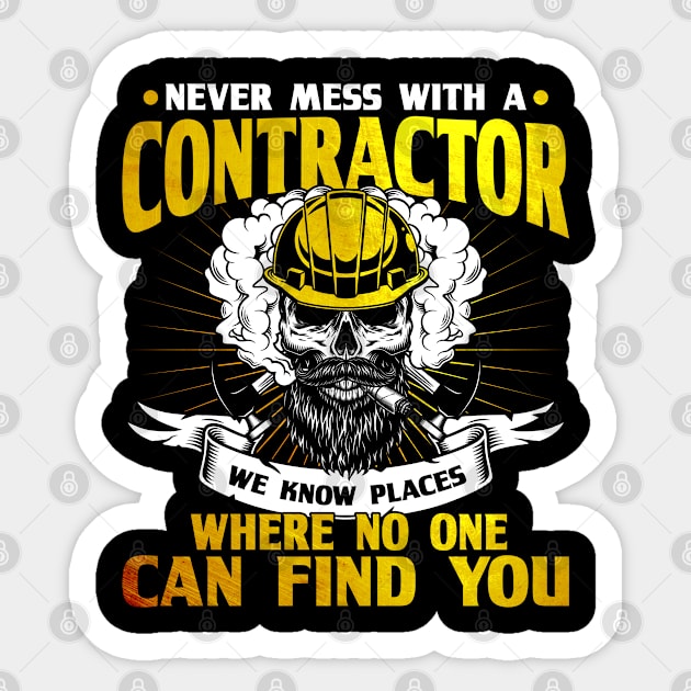 Job Work Contractor gift Sticker by Toeffishirts